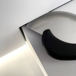 Тканевый натяжной потолок Descor D-Premium (Германия) холодный белый цвет (№450). 2.5м x 2м