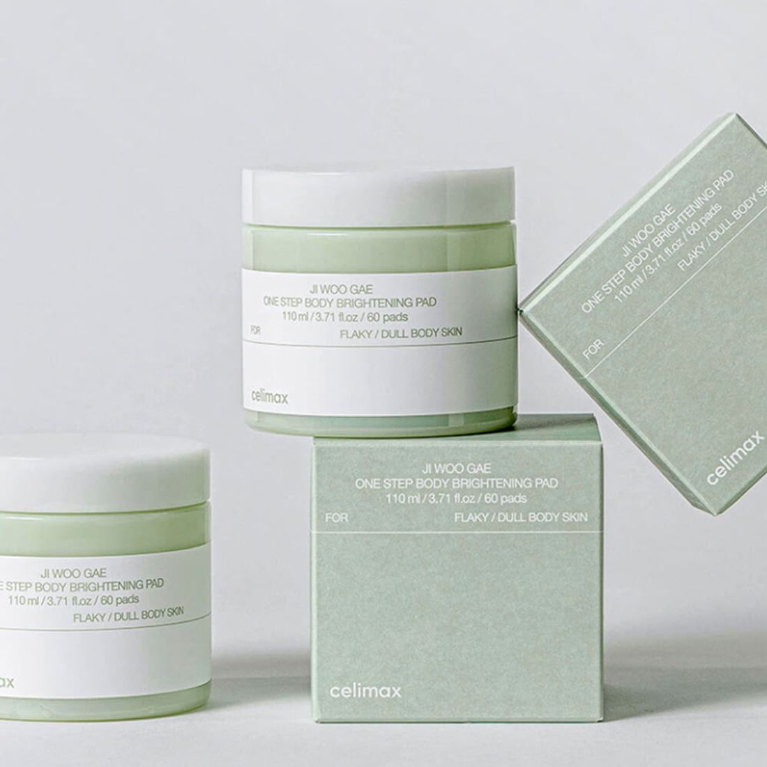 Осветляющие пэды для тела с PHA кислотами CelimaxJi Woo Gae One Step Body Brightening Pad