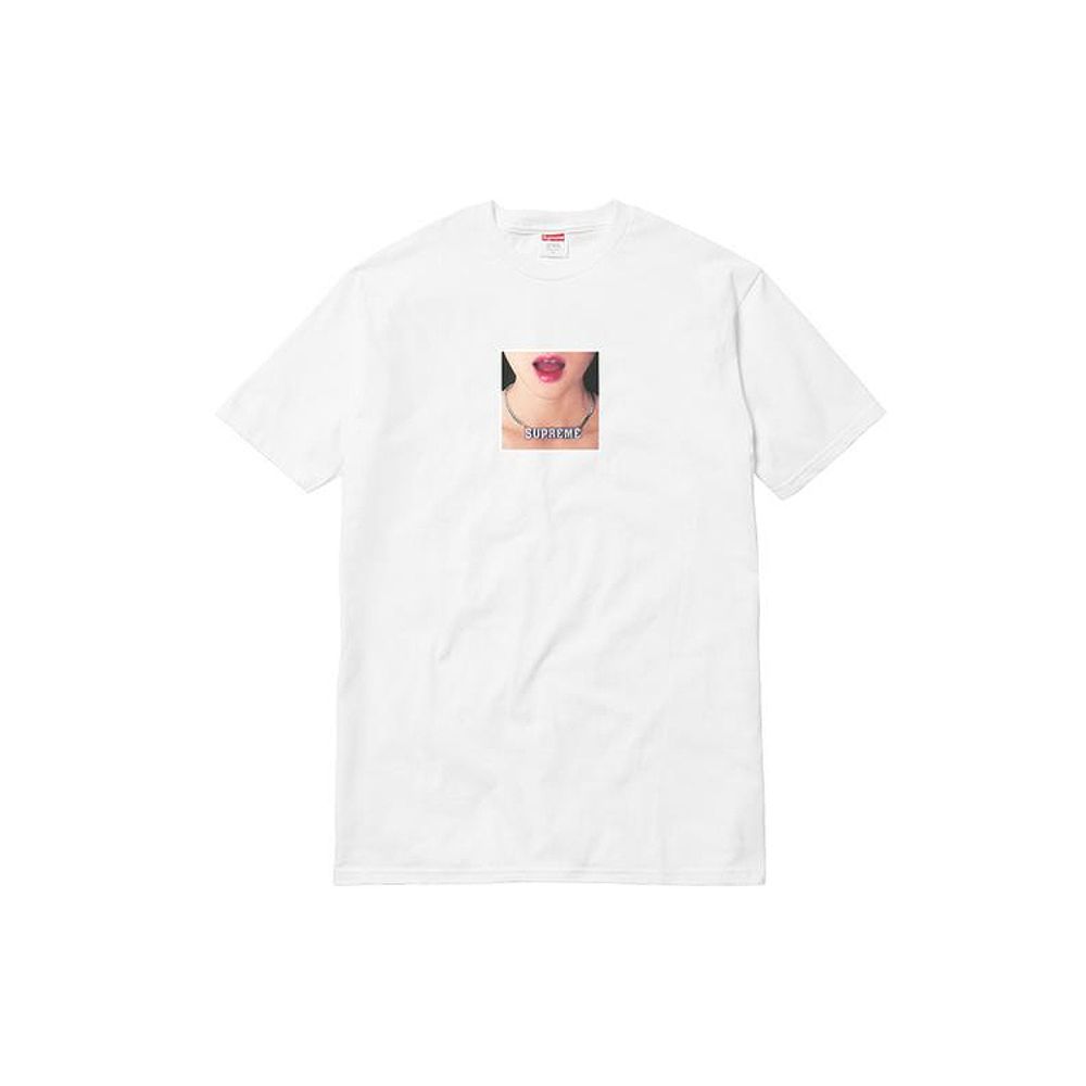 Supreme SS18 Necklace Tee White T