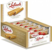 Вафельные трубочки &quot;Laritele&quot; с какао в глазури с арахисом 19,5г. Знак вкуса - купить не дорого в Москве
