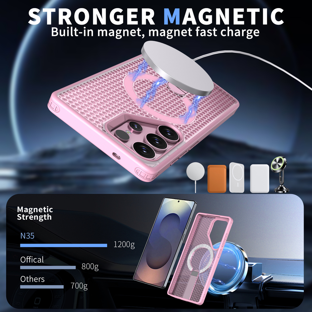 Прозрачный чехол Mesh Pro Magnetic Case для Samsung Galaxy S25 Ultra