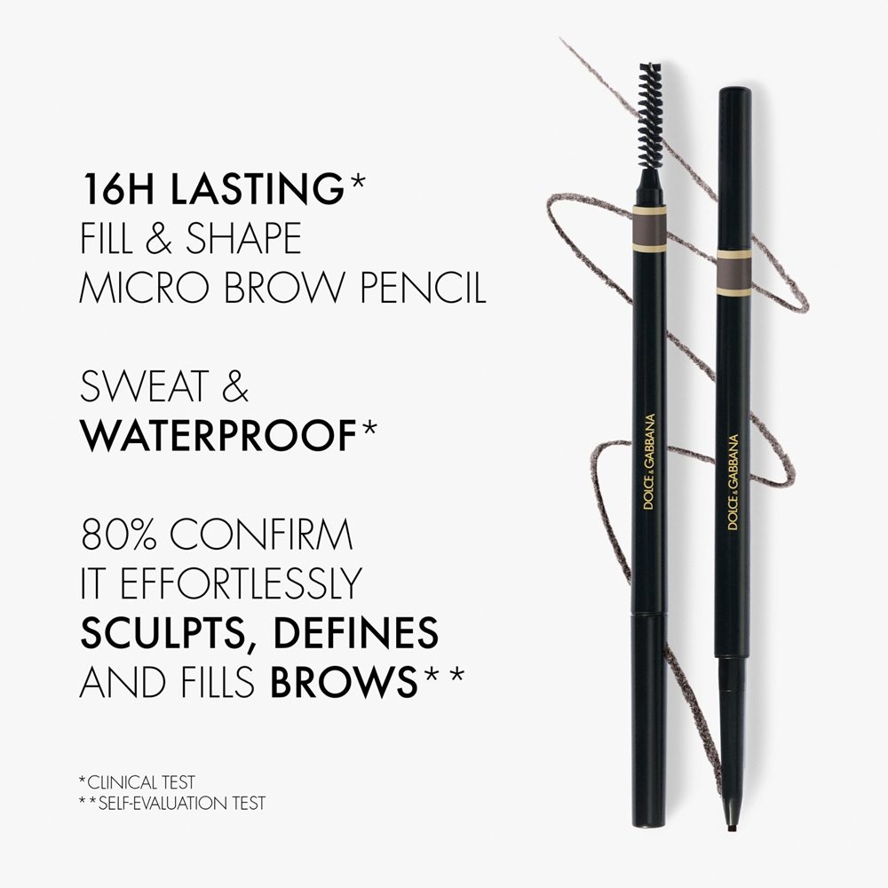 Dolce&Gabbana Classic Brow Restyler Pencil - Карандаш для бровей с щеточкой оттенок 05 Soft Brown Black - Cool Medium Grey Brown, 0 g