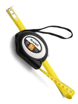 Рулетка с прорезиненным покрытием Soft-Touch автостопом 3 м х 16 мм RAGE by VIRA