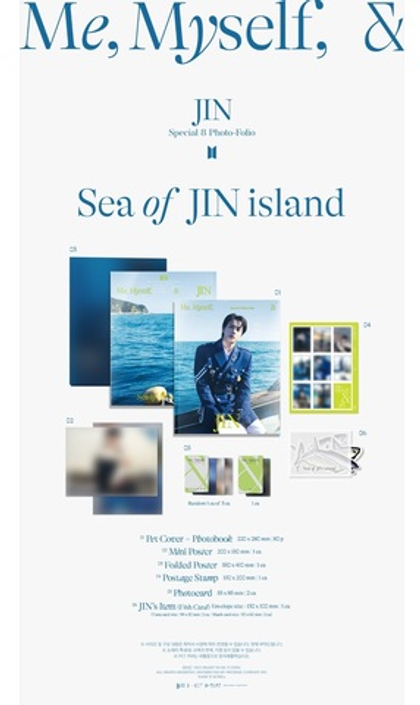 Фотобук JIN - SPECIAL 8 PHOTO-FOLIO - ME, MYSELF, & JIN 'Sea of JIN island'