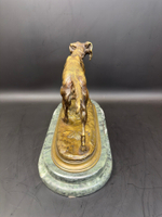 Бронзовая скульптура «Охотничья собака. Сеттер»