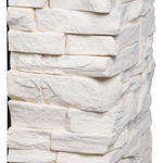 Портал Firelight Michigan 60, камень молочный, шпон темный дуб