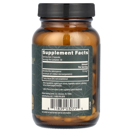 Global Healing, Latero-Flora, 60 капсул (35 мкг в капсуле)