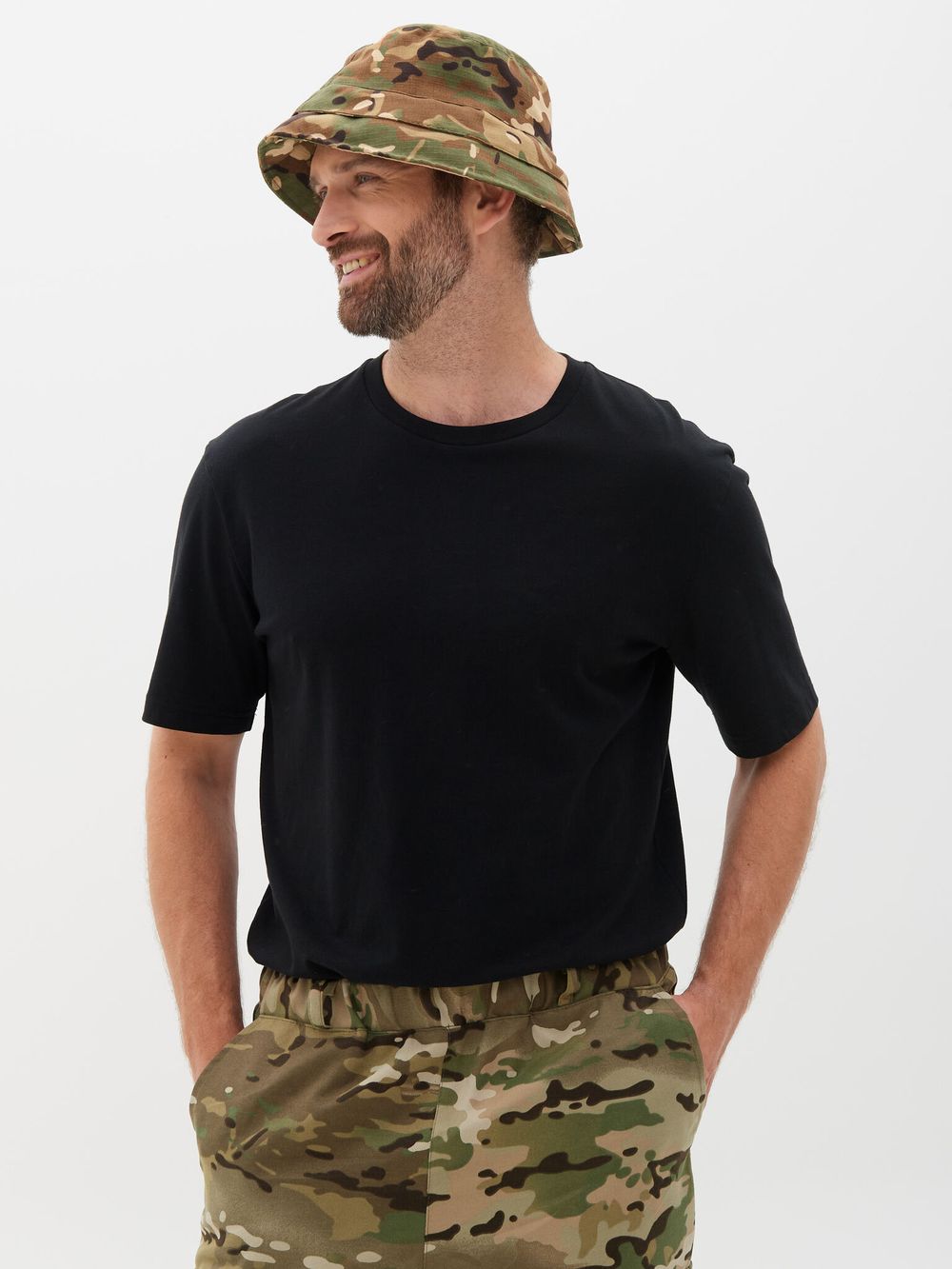 Панама-накомарник Трансформер ткань Смесовая Рип-Стоп цвет Мультикам