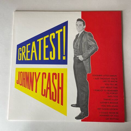 Винтажная виниловая пластинка LP Johnny Cash Greatest (Италия 2004)