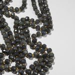 Лабрадор натуральный, рондели, микроогранка 8*6мм