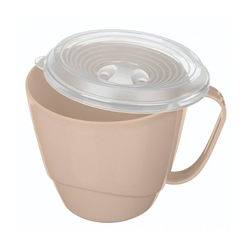 Контейнер-кружка для бульона 0,72л (темно-бежевый)