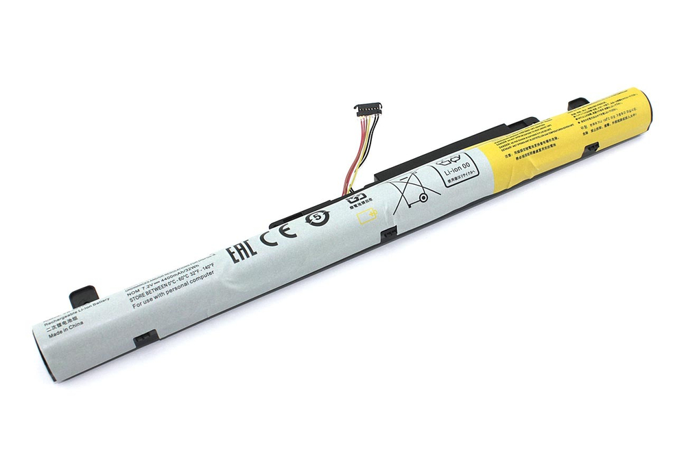 Аккумуляторная батарея для ноутбука Lenovo Flex 2 14 (L13L4A61-2S2P) 7.2V 4400mAh OEM черная