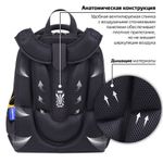 Ранец BRAUBERG PREMIUM, 2 отделения, с брелком, "Venomous spider", 3D панель, 38х29х16 см, 271355