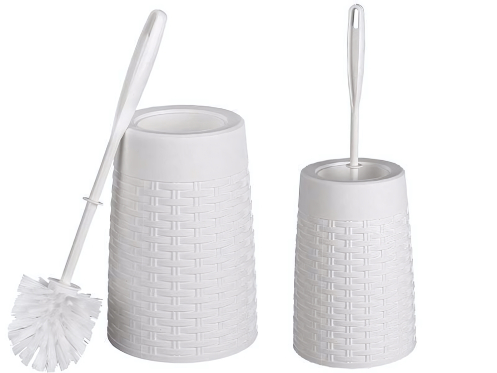 Ерш для туалета "Плетёнка" (белый)