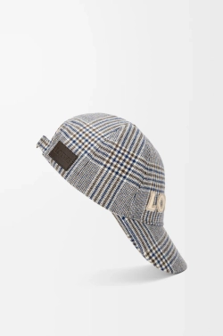 Loewe Кепка из шерсти, синий/белый