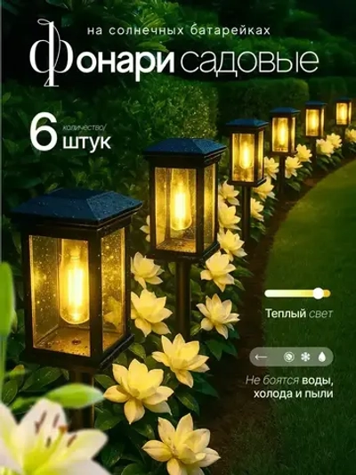 Светильник на солнечной батарее уличный