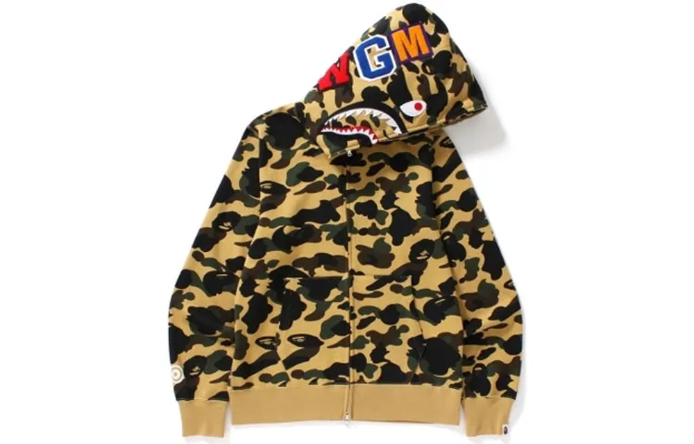 A Bathing Ape 1st Camo Multi Logo Shark Full Zip Худи