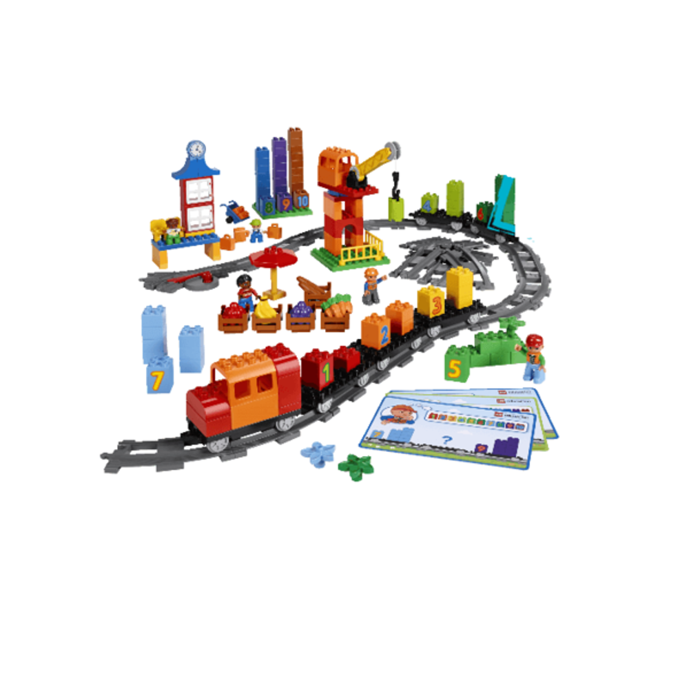 LEGO Education: Математический поезд Duplo 45008 — Math Train for Count and Basic Addition and Subtraction — Лего Дупло Эдукейшн Образование