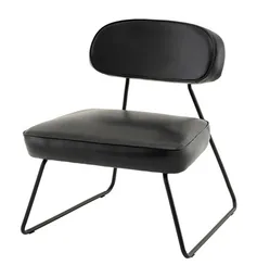 Лаунж-кресло Take, чёрная экокожа