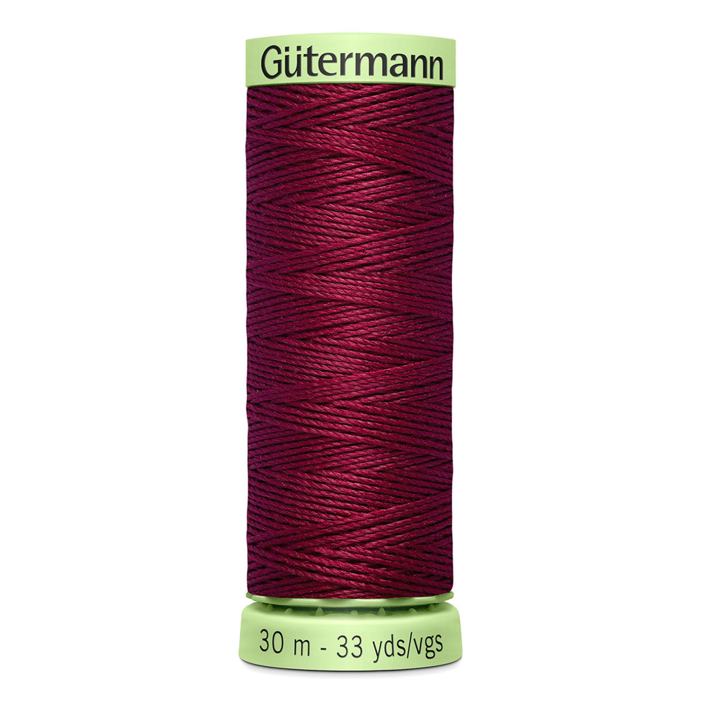 Нить Top Stitch 30/30 м для декоративной отстрочки, Gutermann, 375 красная слива