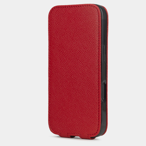 Чехол для iPhone 17 из кожи сафьяно, красного цвета