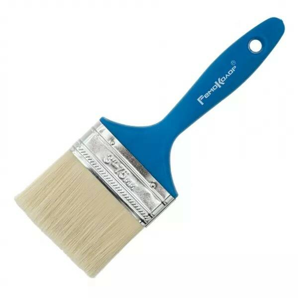 Кисть плоская 75мм Гамма Аква искусственная щетина Remocolor 01-7-430