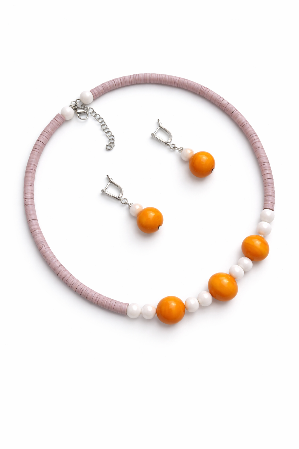 Комплект украшений из муранского стекла