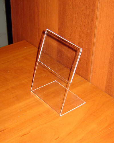 Менюхолдер тейбл тент А6 L-обр верт