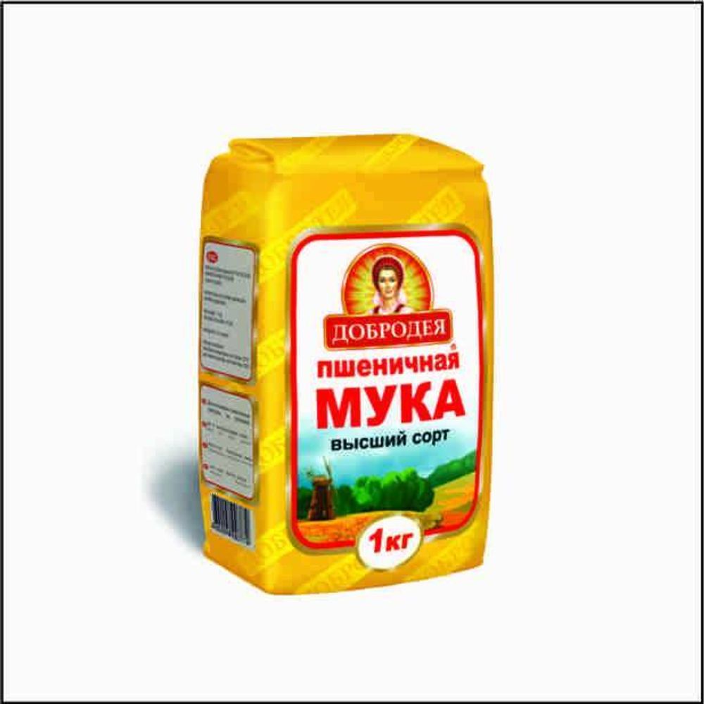 Мука Добродея  в/с пшеничная 1кг