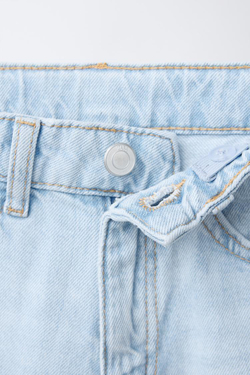 ZARA ДЖИНСЫ WIDE LEG, ГОЛУБОЙ