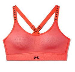 ТОП теннисный Under Armour Infinity Mid Heather Bra - серый