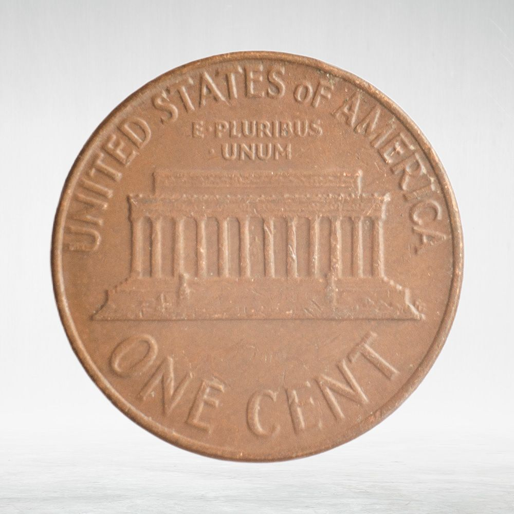 USA, 1 Cent, 1963 - Lincoln Memorial Cent, VF