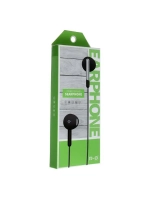 Наушники R-8, проводные, вкладыши, микрофон, 1 м, Jack 3.5 м