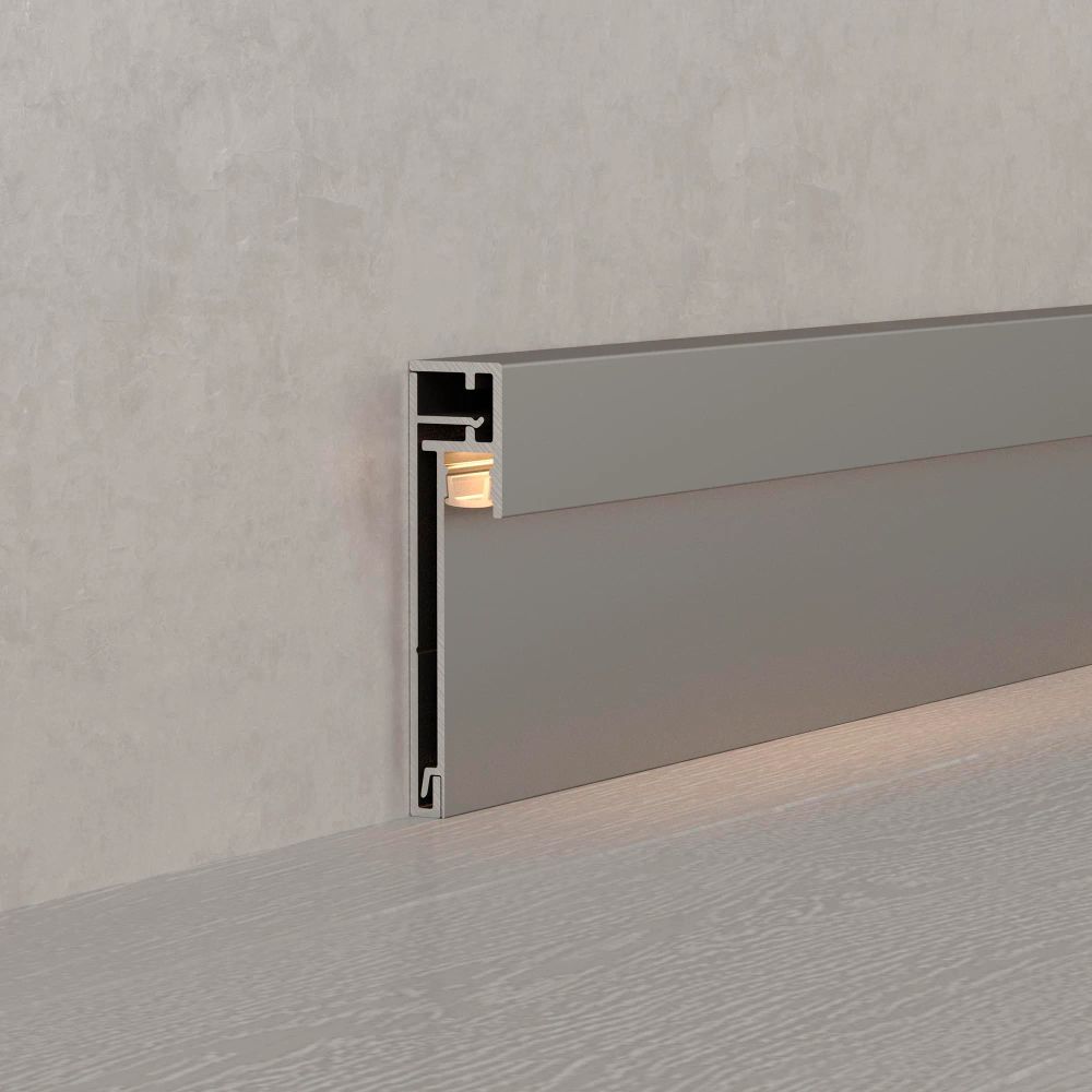 Профиль PLINTUS-H54B-2000 ANOD (Arlight, Алюминий) 046387