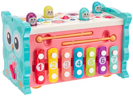 Бизиборд - сортёр 8в1 " Умный Совёнок " для малышей