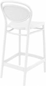 Стул пластиковый полубарный Siesta Contract Marcel Bar 65, белый