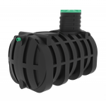 Септик переливной Мультпласт Термит Профи+ 8.5 S 8500 л. горизонтальный / 3500 л. в сутки / 20 чел. / самотечный сброс (3360x1970x2590см;321кг;черный) - арт.555465