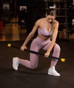 Бодибар BB-301 2 кг, неопреновый, черный/желтый