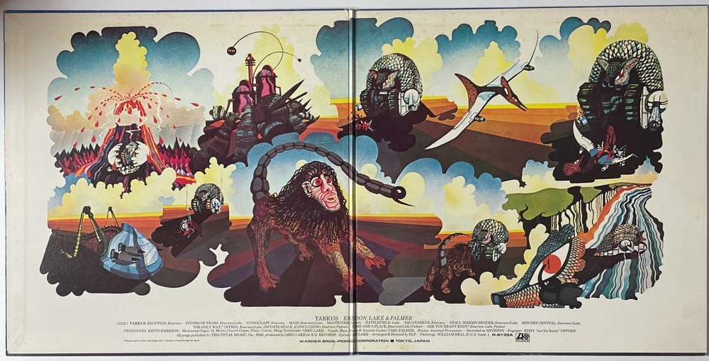 Винтажная виниловая пластинка LP Emerson, Lake and Palmer Tarkus (Japan 1971) (No Obi) Aquatarkus