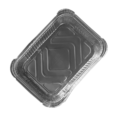 Формы для выпечки и запекания Доляна, набор 2 шт., 2 л, 25.7×19×6.5 см, фольга, серебристые