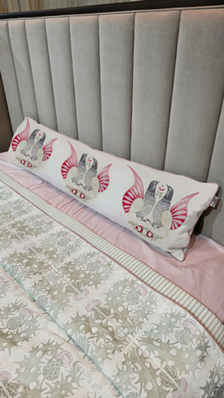 Длинная подушка “Городецкая птица”