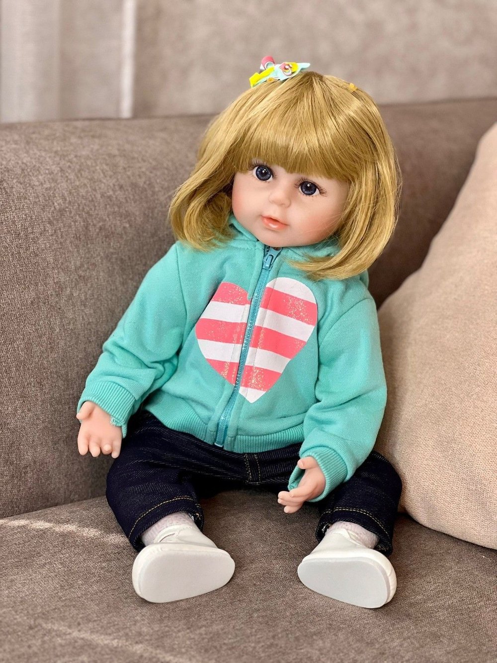 Кукла Реборн мягконабивная 48см в пакете (FA-075)