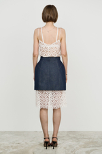 Юбка мини джинсовая