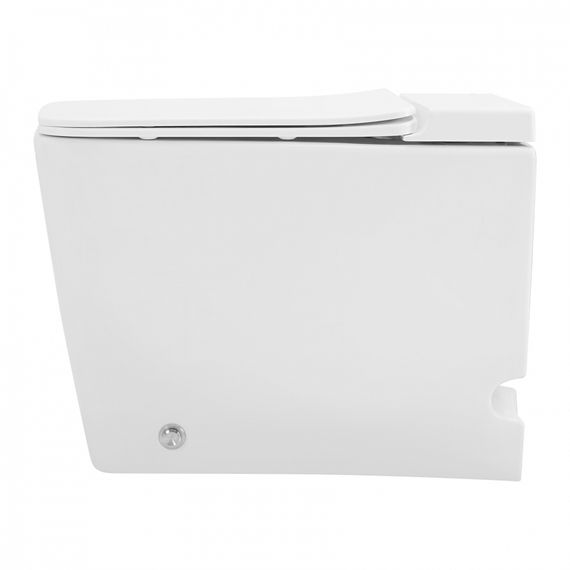 Унитаз ABBER Rechteck AC1213P приставной белый с импульсным смывом