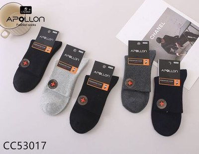 Мужские медицинские носки без рисунка - 10 шт