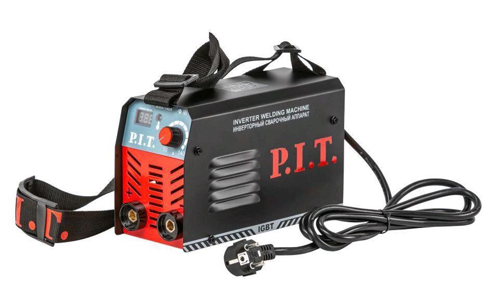 Сварочный инвертор PMI140-С1 IGBT (140А,ПВ-60,1,6-3.2 мм,4квт, от пониж.тока 190,гор старт) P.I.T
