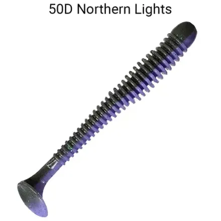 Vibro worm 3.4" 13-85-50d-6-F плавающие Силиконовые приманки Crazy Fish