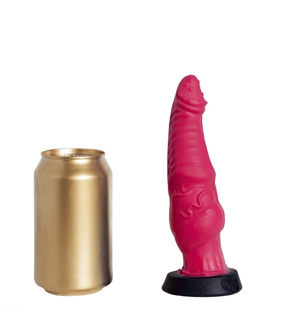 Красный фаллоимитатор Гиппогриф mini - 18 см. (Цвет: красный)