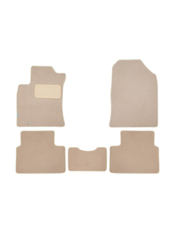 Коврики в салон для KIA Ceed, 2018-2021, 2021-, хэтчбек, 5 шт. (текстиль, бежевые) KVR04.025.060.22112KH