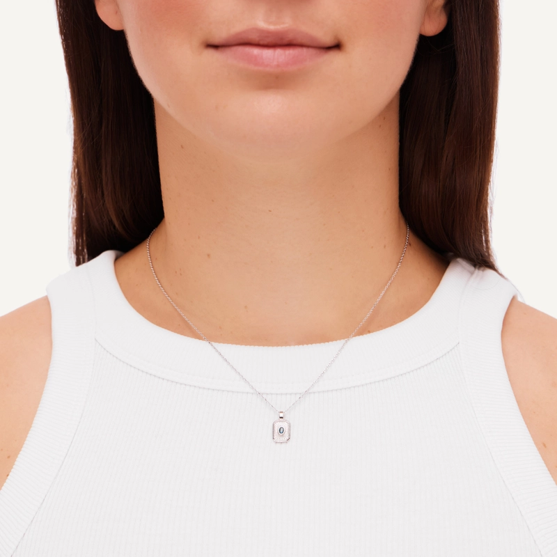 Колье Медальон – Серебро